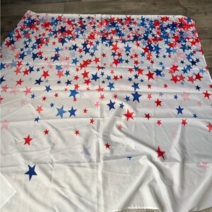 Star Patterned Fabric shower curtain